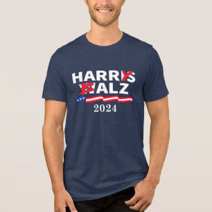 Harry Balz 2024, Lustige politische 2024, Harris W Tri-Blend Shirt