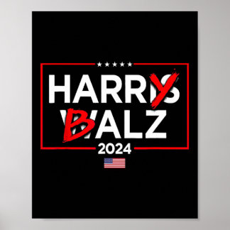 Harry Bheimer Harris 24 Kamala Harris für den Präs Poster