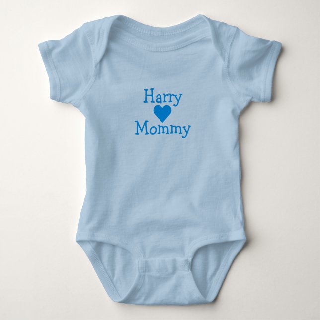 Harry [Herz] Mommy Personalize Bodysuit Baby Strampler (Vorderseite)
