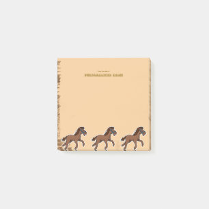 Harry Horse Rustic - 1 Post-it Klebezettel