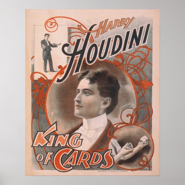 Harry HOUDINI Escape Artist Magicien Poster Imprim (Devant)