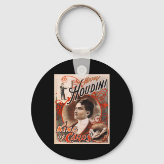 Harry Houdini König der Karten Schlüsselanhänger