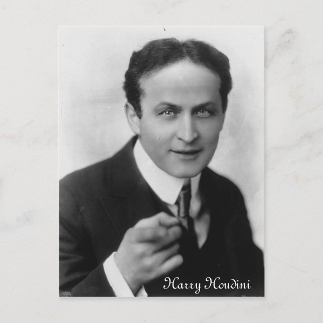 Harry Houdini Postcard Postkarte (Vorderseite)
