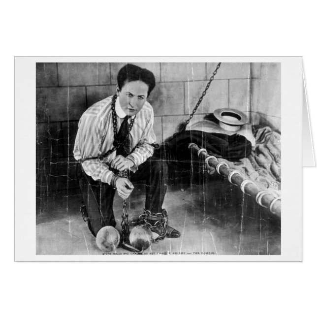 Harry Houdini über die Flucht aus dem Gefängnis (Vorderseite (Horizontal))