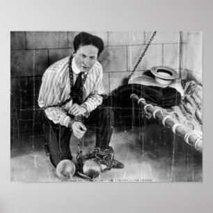 Harry Houdini ungefähr, zum vom Gefängnis zu Poster