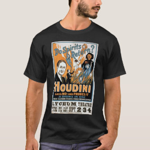 Harry Houdini Zaubershow - Geisterjäger 1909 T-Shirt