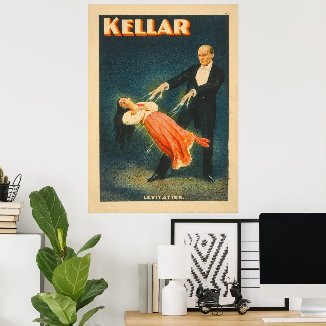 Harry Kellar Magician Lithograph Poster (Heimbüro)