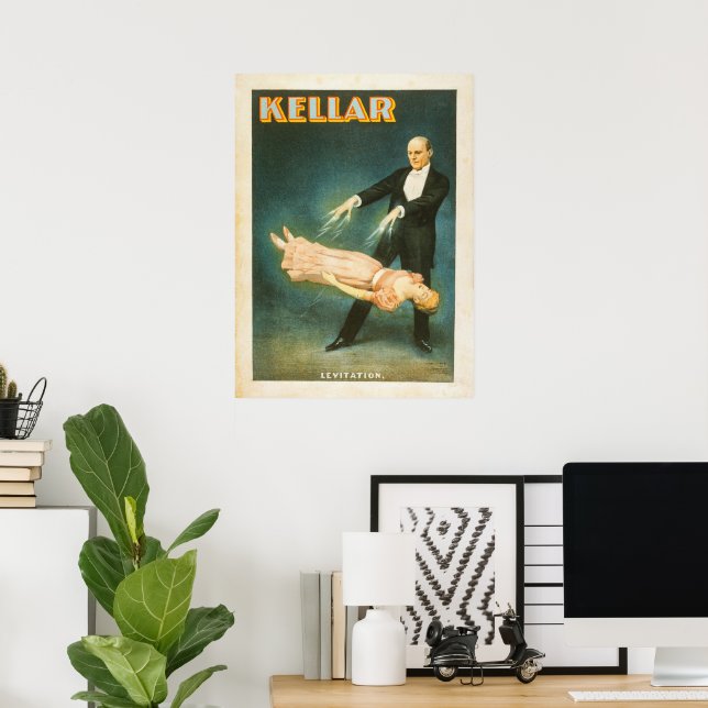 Harry Kellar Magier Lithographie Poster (Heimbüro)