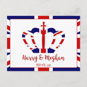 Harry & Meghan Krone   Feier der königlichen Hochz Einladungspostkarte