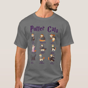 Harry Pawter Niedlich Cats T Potter Fan T-Shirt Ge