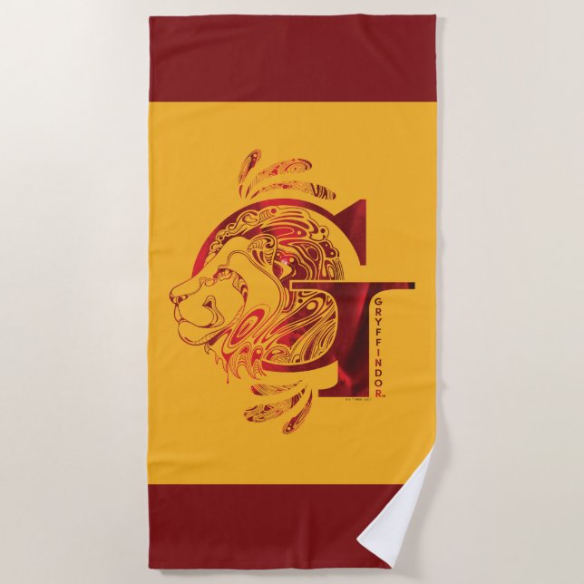 Harry Potter Aguamenti GRYFFINDOR™ Graphic Strandtuch (Vorderseite)