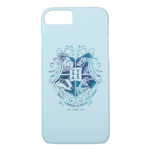 Harry Potter | Aguamenti HOGWARTS™ Wappen Case-Mate iPhone Hülle (Rückseite)