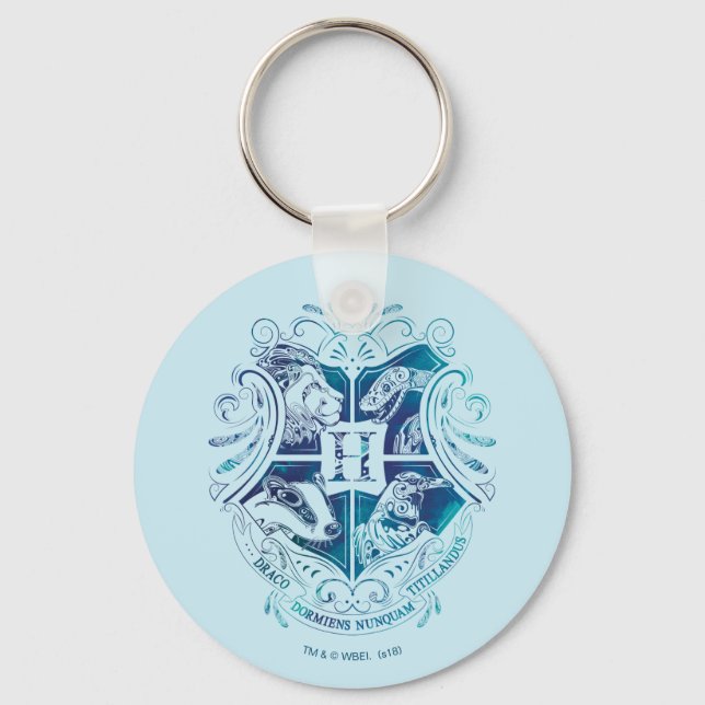 Harry Potter | Aguamenti HOGWARTS™ Wappen Schlüsselanhänger (Vorderseite)
