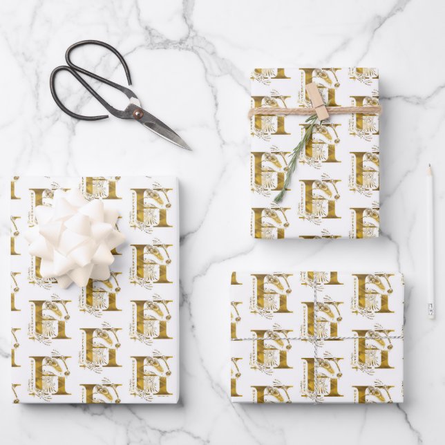 Harry Potter | Aguamenti HUFFLEPUFF™ Grafik Geschenkpapier Set (Vorderseite)