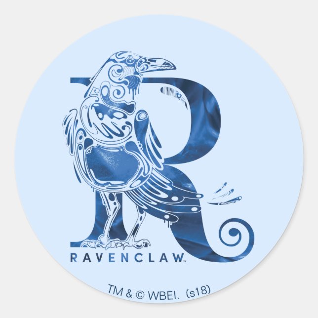 Harry Potter | Aguamenti RAVENCLAW™ Graphic Runder Aufkleber (Vorderseite)
