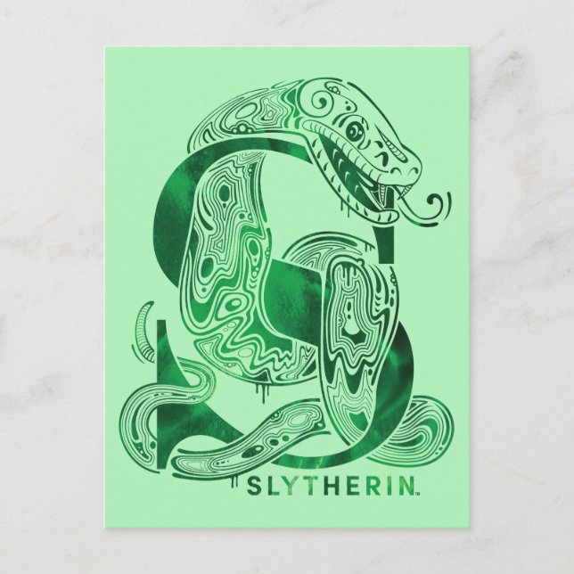 Harry Potter Aguamenti SLYTHERIN™ Graphic Postkarte (Vorderseite)