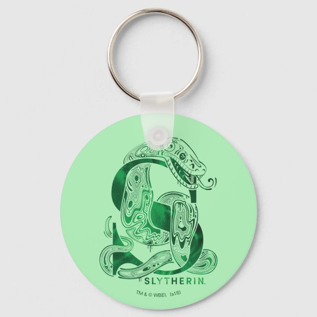 Harry Potter | Aguamenti SLYTHERIN™ Graphic Schlüsselanhänger (Vorderseite)