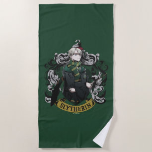 HARRY POTTER™ Anime Draco Malfoy Haus Wappen Strandtuch