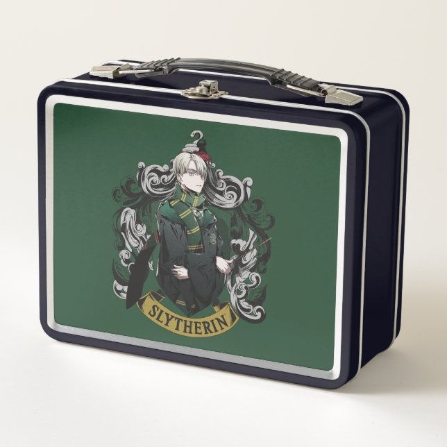 HARRY POTTER™ | Anime Draco Malfoy House Wappen Metall Brotdose (Vorderseite)
