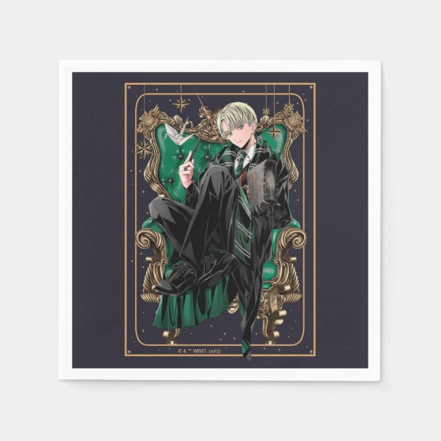 HARRY POTTER™ | Anime Draco Malfoy Seated Serviette (Vorderseite)