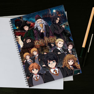 HARRY POTTER™ Anime-Ensemble-Szene Notizbuch