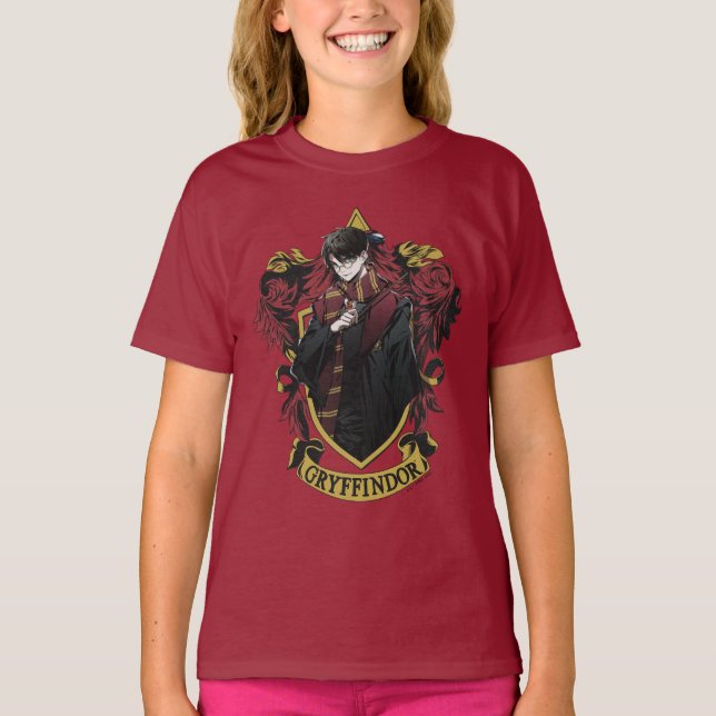 HARRY POTTER™ | Anime HARRY POTTER™ Wappen T-Shirt (Vorderseite)