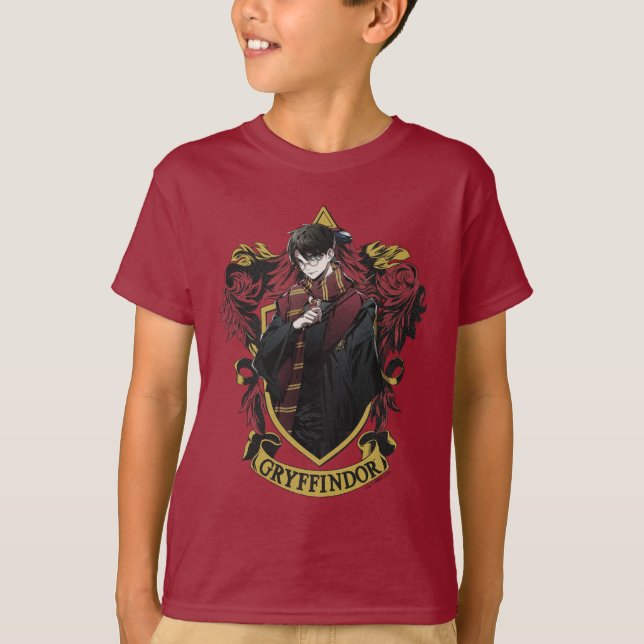 HARRY POTTER™ | Anime HARRY POTTER™ Wappen T-Shirt (Vorderseite)