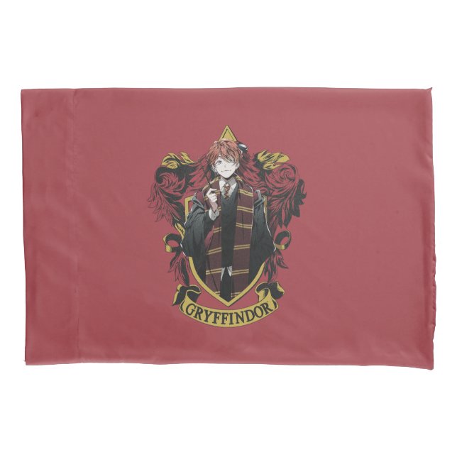 HARRY POTTER™ | Anime Ron Weasley House Wappen Kissenbezug (Vorderseite)