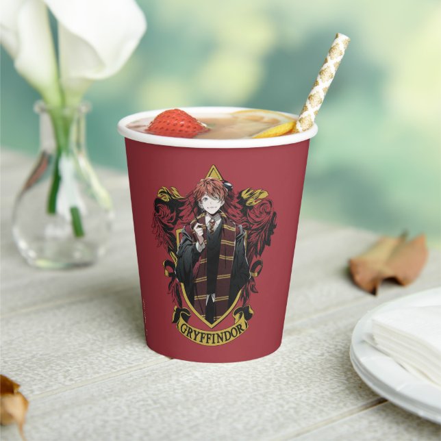 HARRY POTTER™ | Anime Ron Weasley House Wappen Pappbecher (In Situ)