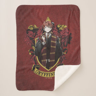 HARRY POTTER™ Anime Ron Weasley House Wappen Sherpadecke