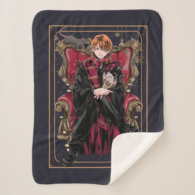 HARRY POTTER™ | Anime Ron Weasley Sitzplatz Sherpadecke (Vorderseite)