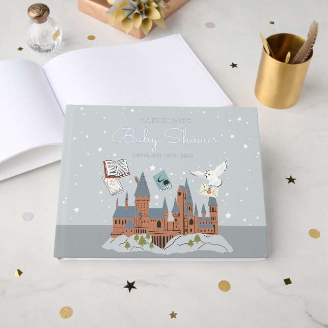 Harry Potter | Baby Shower Guest Gift List Gästebuch (Vorderseite offen)