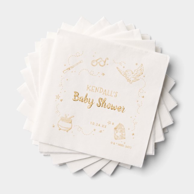 Harry Potter Baby Shower Napkins Servietten Mit Folie (Insitu (Gestapelt))