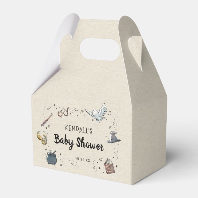 HARRY POTTER™ Babydusche Geschenkschachtel (Vorderseite)