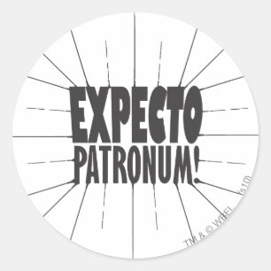 Harry Potter-Bann Expecto Patronum! Runder Aufkleber