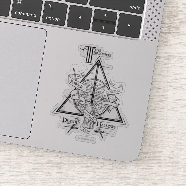 Harry Potter-Bann TOTEN | HEILIGT Grafik Aufkleber (Detail)
