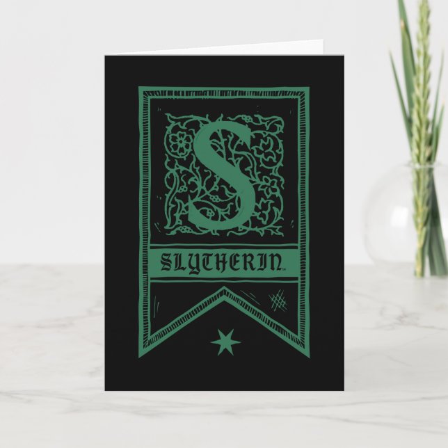 Harry Potter | Bannière Monogramme Slytherin (Devant)