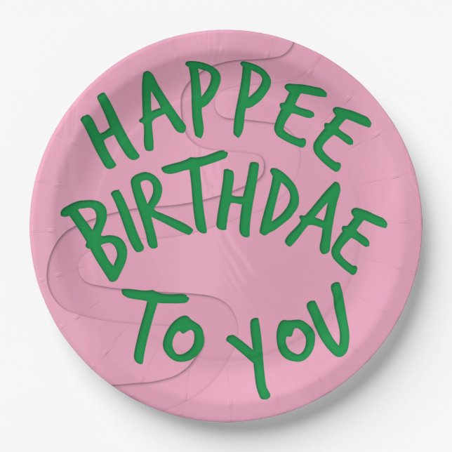 Harry Potter Birthdae/Birthday Cake Pappteller (Vorderseite)