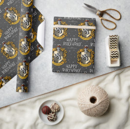 Harry Potter Birthday | Hufflepuff Chalkboard Geschenkpapier