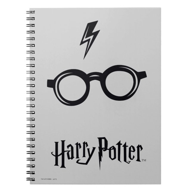 Harry Potter | Blitzspur und Brille Notizblock (Vorderseite)