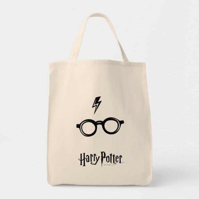 Harry Potter | Blitzspur und Brille Tragetasche (Vorne)