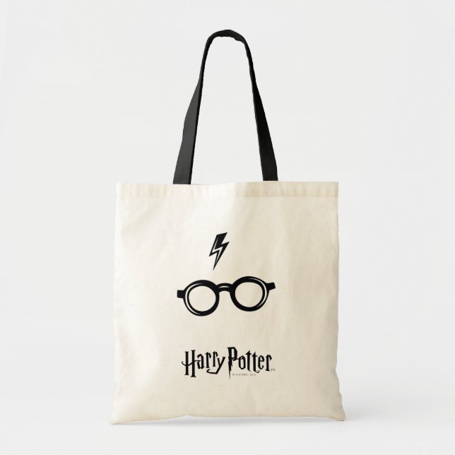 Harry Potter | Blitzspur und Brille Tragetasche (Vorne)