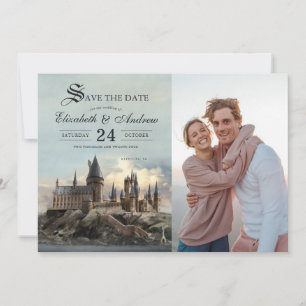 Harry Potter   Burg Hogwarts Save the Date Einladung