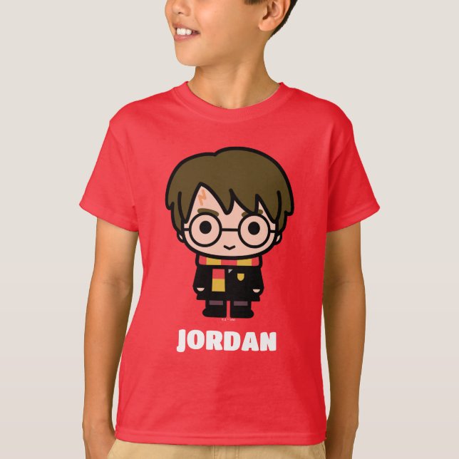 Harry Potter Cartoon Character Art T-Shirt (Vorderseite)