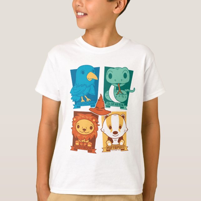 HARRY POTTER™ | CARTOON HOGWARTS™ HOUSTS™ T-Shirt (Vorderseite)