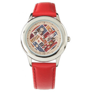 Harry Potter Cartoon Scenes Pattern Armbanduhr