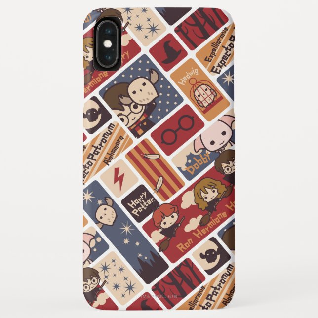 Harry Potter Cartoon Scenes Pattern Case-Mate iPhone Hülle (Rückseite)