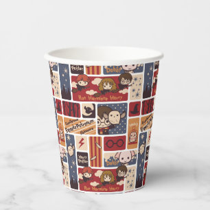 Harry Potter Cartoon Scenes Pattern Pappbecher
