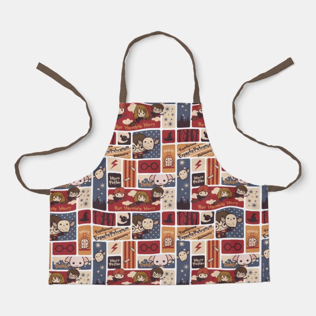 Harry Potter Cartoon Scenes Pattern Schürze (Vorderseite)
