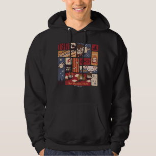 Harry-Potter-Cartoon-Szenen-Muster Hoodie